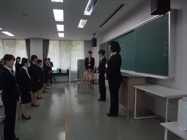 先輩のお手本。