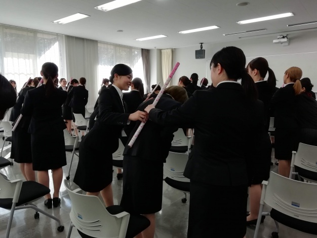 先輩から直々に指導